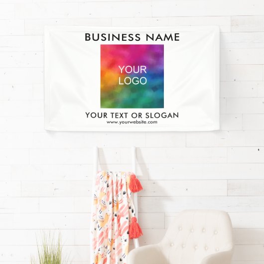 ホワモダンイエレガントトビジネスのロカスタムゴテンプレート 横断幕