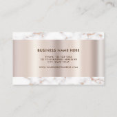 ホワモダンイエレガントトマーブルプロフェッショナルクラス 名刺 (裏面)