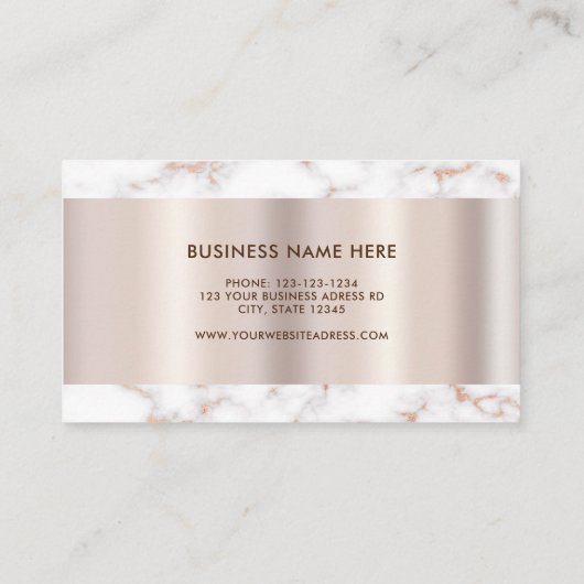 ホワモダンイエレガントトマーブルプロフェッショナルクラス 名刺 (裏面)