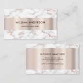 ホワモダンイエレガントトマーブルプロフェッショナルクラス 名刺 (正面/裏面)