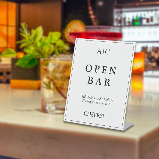 ホワモダンイエレガントトモノグラ結婚ムバー 台座サイン