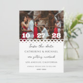 ホワモダンイエレガントトレース写真の日付の保存 セーブザデート (スタンド正面)