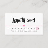 ホワモダンイエレガントトローズハートライン美しい ロイヤリティカード (正面)