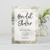 ホワモダンイエレガントトローズフローラブライダルシャワー 招待状 (スタンド正面)
