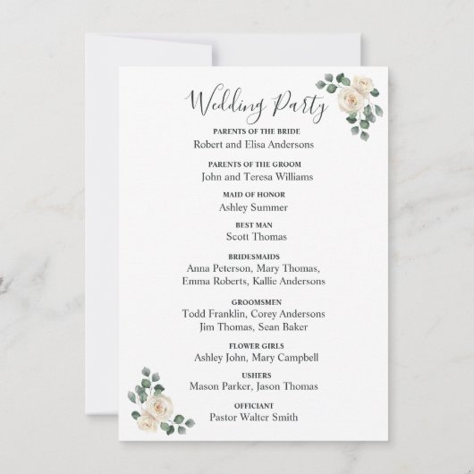 ホワモダンイエレガントトローズ&ゴールデンアーチ結婚ーズ (裏面)