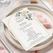 ホワモダンイエレガントトローズ&ゴールデンアーチ結婚ーズ