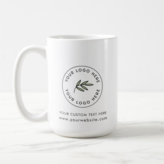 ホワモダンイカスタムトのロゴビジネスのプロモーション コーヒーマグカップ (左)