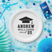 ホワモダンイカスタムト卒業党 ペーパープレート (パーティー)