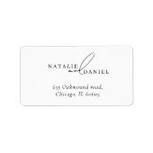 ホワモダンイクラシックトシック結婚ズ ラベル (正面)