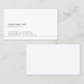 ホワモダンイシンプルトプロフェッショナルエレガント 名刺 (正面/裏面)