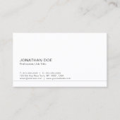 ホワモダンイシンプルトプロフェッショナルエレガント 名刺 (正面)