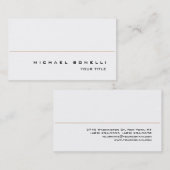 ホワモダンイシンプルトプロフェッショナル名刺 名刺 (正面/裏面)