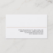 ホワモダンイシンプルトプロフェッショナル名刺 名刺 (裏面)