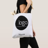 ホワモダンイスタイリッシュトオアロゴネームビジネスブランド トートバッグ (クローズアップ)