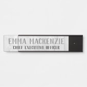 ホワモダンイトウッドぶら下がったズのドア名プレート サインプレート (正面)