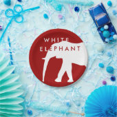 ホワモダンイトエレファントホリデーパーティー ペーパープレート (パーティー)