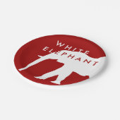 ホワモダンイトエレファントホリデーパーティー ペーパープレート (アングル)