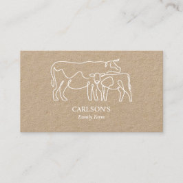 ホワモダンイトクラフトファミリーキャトルファーム 名刺