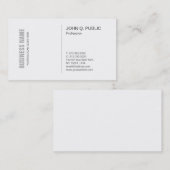 ホワモダンイトクリーンスタイリッシュプレーンプロフェッショナル 名刺 (正面/裏面)