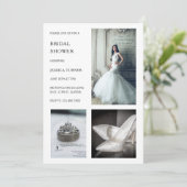 ホワモダンイトコラージュブライダルシャワー 招待状 (スタンド正面)