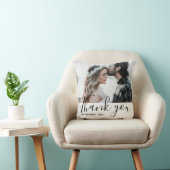 ホワモダンイトサンキュー結婚の写真装飾用クッション クッション (椅子)