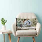 ホワモダンイトサンキュー結婚の写真装飾用クッション ランバークッション (椅子)