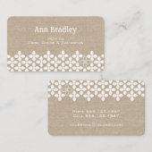 ホワモダンイトフラワーモーミリフェイクネン名刺 コーリングカード (正面/裏面)