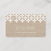 ホワモダンイトフラワーモーミリフェイクネン名刺 コーリングカード (裏面)