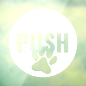 ホワモダンイトプッシュ&ペットポー離れプア店の扉 ウィンドウサイン (シート3)