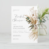 ホワモダンイトボホ乾燥フローラブライダルシャワー 招待状 (スタンド正面)