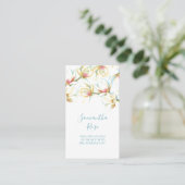 ホワモダンイトモクレン花水彩フローラ 名刺 (スタンド正面)