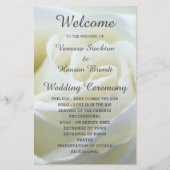 ホワモダンイトローズ結婚式 プログラム (正面)