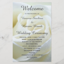 ホワモダンイトローズ結婚式 プログラム