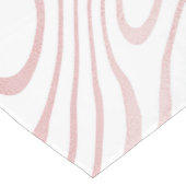 ホワモダンイトローズ金ゴールド大理石抽象芸術 ショートテーブルランナー (コーナー)