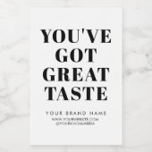 ホワモダンイト包装用ラベル フードラベル (シングルラベル)