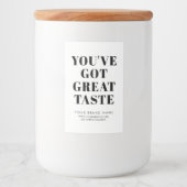 ホワモダンイト包装用ラベル フードラベル (正面)