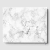 ホワモダンイト大理石シルバーグリッター結婚ズ ゲストブック (裏面)