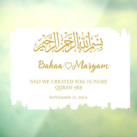 ホワモダンイト結婚ウェルカムサインデカールシール ウィンドウサイン (シート3)