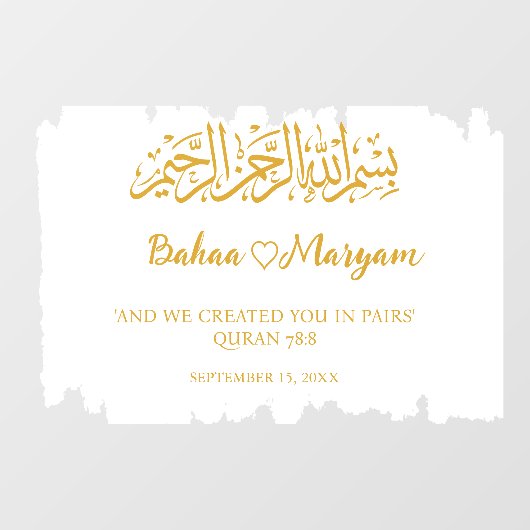 ホワモダンイト結婚ウェルカムサインデカールシール ウィンドウサイン (シート)