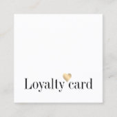 ホワモダンイト金ゴールドハート美しいロイヤリティ ロイヤリティカード (正面)