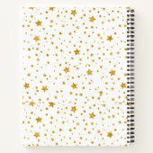 ホワモダンイト&金ゴールド天星ドリームジャーナル ノートブック (裏面)