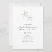 ホワモダンイミニマルトグレービーチブライダルシャワー 招待状 (裏面)