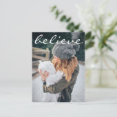 ホワモダンイ信じタイポグラフィ写真 シーズンポストカード (スタンド正面)