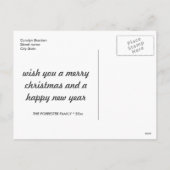 ホワモダンイ信じタイポグラフィ写真 シーズンポストカード (裏面)