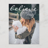 ホワモダンイ信じタイポグラフィ写真 シーズンポストカード (正面)