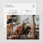 ホワモダンイ結婚ト救スS OUR DATE with PHOTO 案内ポストカード (正面/裏面)