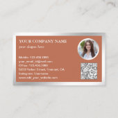 ホワモダンイTerrazzo 実在エステート写真QRコード 名刺 (裏面)