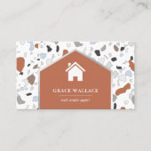 ホワモダンイTerrazzo 実在エステート写真QRコード 名刺 (正面)