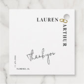 ホワモダンートラミニマルシック結婚写真 フェイバータグ (裏面)