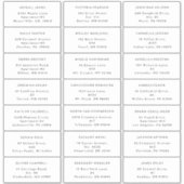 ホワモダン結婚イのゲストアドレス シール (正面)